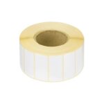 Pack de 5 Rouleaux d'Étiquettes Blanc Mat 40x20 mm (10 000 Étiquettes)